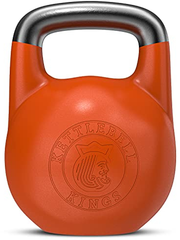 Kettlebell Kings | Competition Kettlebell Weights (8-44 KG) For Women & Men | Designed For Comfort in High Repetition Workouts | Superior Balance For Better Workouts (28 KG)