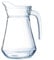 Luminarc - Broc à Anse Transparent - Verre Trempé - Compatible Lave-Vaisselle - Préhension Facile - Fabrication en France - Pichet Contenance 1 Litre