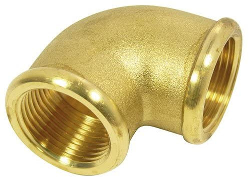 Yacht Steel Rohrbogen, 90° mit Innengewinde 1/2 Messing