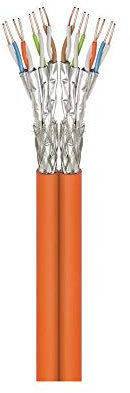 Goobay 91892 CAT 7A Duplex-Netzwerkkabel, S/FTP (PiMF), 500m Schwarz