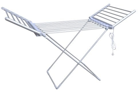 ELECTRIC FOLDING CLOTHES TOWEL AIRER DRYER WARMER RAIL WITH TIMER FUNCTION, ETW01