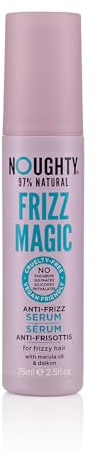 Noughty 97% natürliches Frizz Magic Serum, Anti-Frizz, Glättungs- und Styling-Formel für krauses, lockiges und gewelltes Haar mit Marula-Öl und Daikon, sulfatfrei, vegane Haarpflege, 75 ml