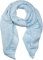 styleBREAKER Damen Schal fein gekreppt | Leichter Plissee-Schal für stilvolle Looks | Elegantes Halstuch mit fließenden Falten | Modisch Vielseitig & Angenehm weich | 96 x 192 cm, Farbe:Hellblau