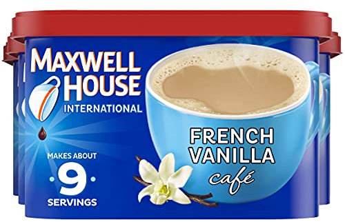 Maxwell House International Coffee French Vanilla Cafe, 8.4-Ounce Cans (Pack of 4) by Maxwell House