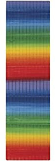 Rayher 31496000 Wachs-Regenbogenflachstreifen, 220x3mm, 13 Streifen Ã
