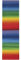 Rayher 31496000 Wachs-Regenbogenflachstreifen, 220x3mm, 13 Streifen Ã