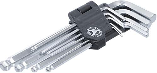 BGS Diy 815 | Winkelschlüssel-Satz | Innensechskant / Innensechskant mit Kugelkopf 1,5 - 10 mm | 9-tlg.