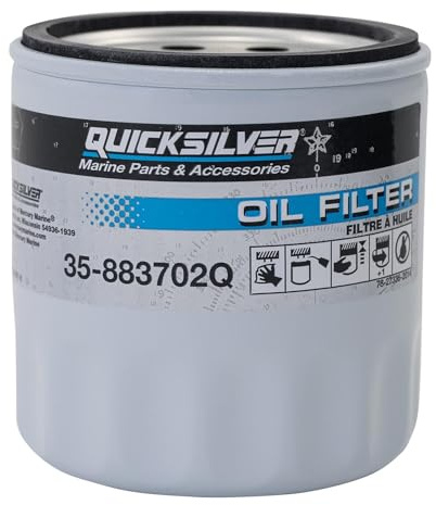 883702Q Motorblock-Ölfilter – V-6 MerCruiser Z-Antrieb-Motoren, Weiss