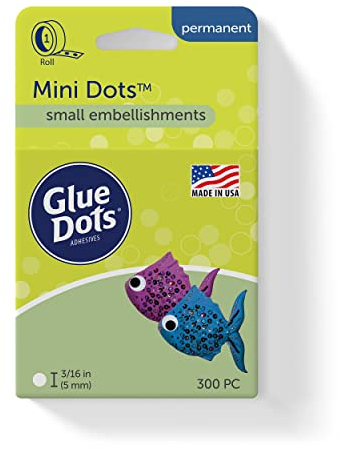 Mini Glue Dots 3/16 (300 Dots/Pkg) Packaging may vary