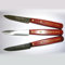 NOGENT 3 ETOILES - Couteaux d'office X3 Classique m/bois sans dents *