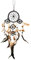 50cm x 11cm Dreamcatcher Schwarz Traumfänger 5 Ringe Dreams