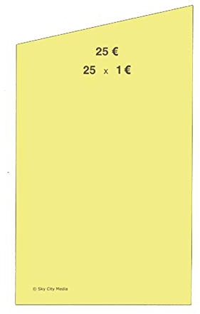 Münzrollpapier für Euro Münzen je 50x (1,00 € Papier) für Geldrollen/Rollgeld Münzrollenpapier/Handrollpapier/NEU