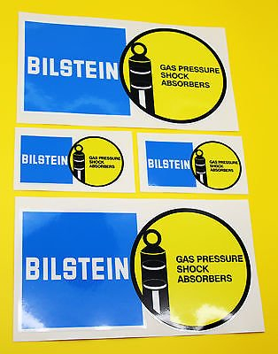 Other Klassisch Auto-ralley/Rennen BILSTEIN Aufkleber Set 2 große 2 kleine Glanz LAMINIERT