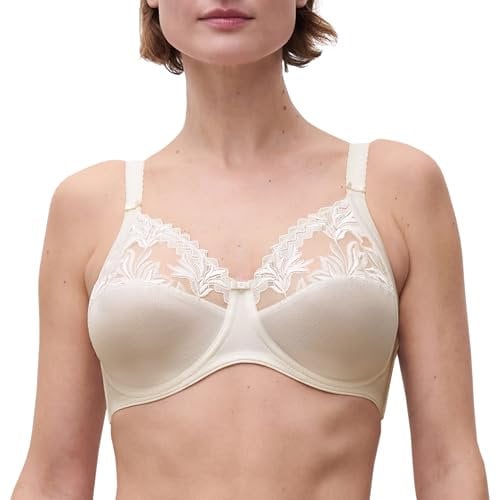 Chantelle Soutien-Gorge Armatures Amazone (Ivoire), 90 E (EU 75), Soutien-Gorge Emboitant, DE, Naturel,
