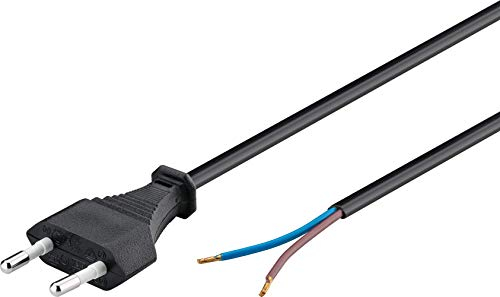 goobay 50085 Cavo Alimentazione, Nero, 1.5m Lunghezza del Cavo