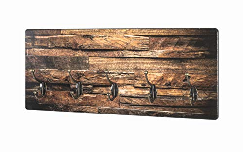 HAKU Möbel Wandgarderobe Bronze, Motiv, MDF, Metall - Maße: B 60 cm x H 25 cm x T 8 cm, Style: Modern
