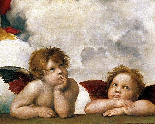 1art1 Raphael Poster Raffaels Engel (Detail) Kunstdruck Bild 50x40 cm