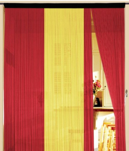 Kaikoon Fadenvorhang, Fan Artikel, Flagge Fahne Spanien rot gelb rot 150 cm x 300 cm (BxH)