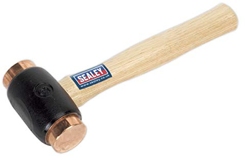 Sealey Cfh04 Copper Faced Hammer 4.3Lb Hickory Shaft