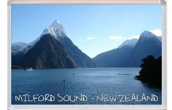 Milford Sound - New Zealand - Jumbo Fridge Magnet