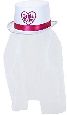 Widmann 1058T - Zylinder Hut Braut mit Schleier, One Size