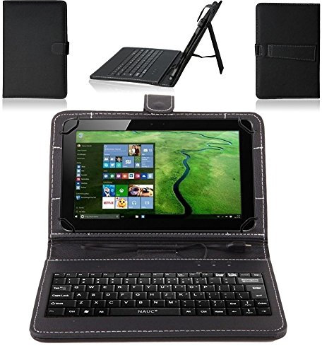 NAUC Für Odys Rise 10 - Space 10 Plus Tastatur-Tasche-Keyboard-USB-Hülle-Cover-Case