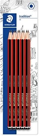 STAEDTLER 110HBBK10D Bleistift tradition HB, 10 ST, Blisterkarte | Bruchfeste Mine zum Schreiben & Zeichnen – FSC-Holz, zuverlässig – Art.-Nr. 110HBBK10D