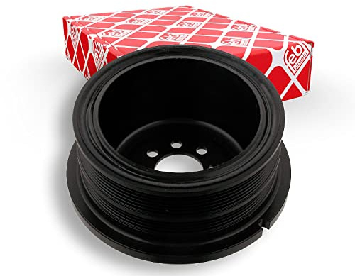 febi bilstein 32220 Riemenscheibe (entkoppelt) für Kurbelwelle, 1 Stück | Kompatibel mit: BMW 5, 5 Touring, 6, 6 Cabriolet, 7, X5