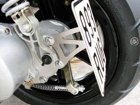 Kennzeichenhalter seitlich Sachs Roller Speedforce 50 Jet SX-1 R CPI Jet SX1 SX2 RS Explorer Race Spin GE50 Roller Speedjet RS CPI Roller Hussar Aragon GP JP Keeway RY8 Generic XOR Tauris Samba Fuego Mambo GT GE Halter Kennzeichen