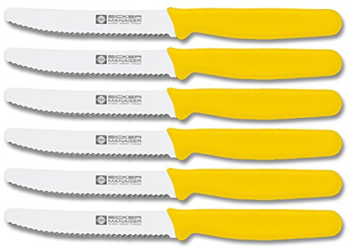 Brötchenmesser 11cm 6er Set (Gelb)