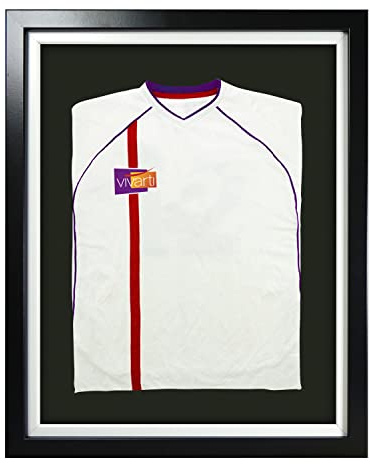 Vivarti Engineered Wood Infant Standard Black Frame Sports Shirt Display, 40x50cm