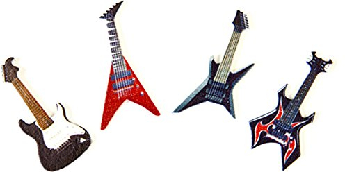 Tischkonfetti, Motiv: Gitarre/Rock, 8 Beutel