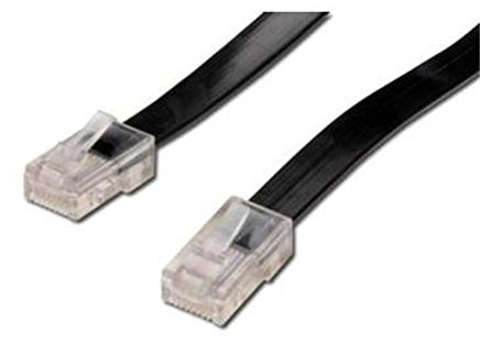 Digitus ak117098 Flachkabel, 8-polig, 15 m, schwarz