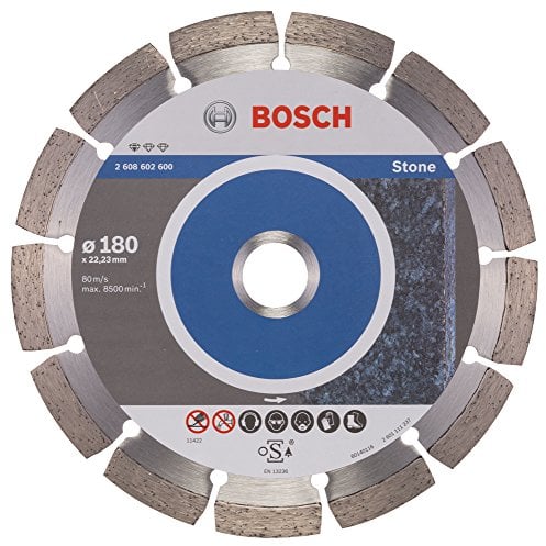Bosch Professional 1x Disco Diamantato Standard for Stone, per Calcestruzzo, Pietra, Granito, Ø 180 x 22,23 x 2 x 10 mm, Accessori per Smeriglatrici Angolari