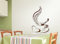 Grandora W925 Wandtattoo Coffee Kaffeetasse Herz Küche gelbgrün 25 x 38 cm