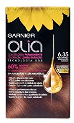 Garnier Olia Coloración Permanente sin Amoniaco, con Aceites Florales de Origen Natural, Color Tono 6.35 Rubio Caramelo, 1 Unidad (Paquete de 1)