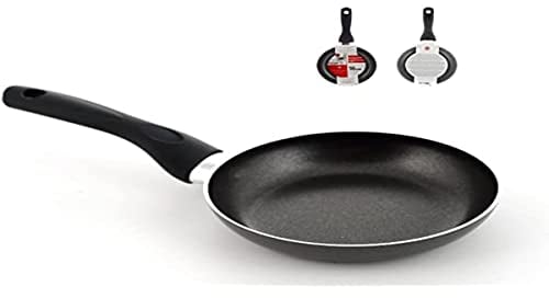 Home Maitre Padella con Rivestimento Antiaderente, 16 cm, Ceramica, Nero