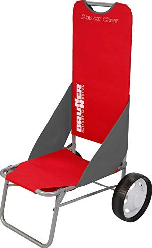 BRUNNER Beach Cart Rosso, Carrello da Spiaggia e Mare