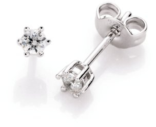Spirit - New York Damen-Ohrstecker 925 Sterling Silber weiß 94000193