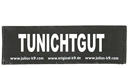 Julius-K9 Original Interchangeable Patch, Small, Black, Tunichtgut