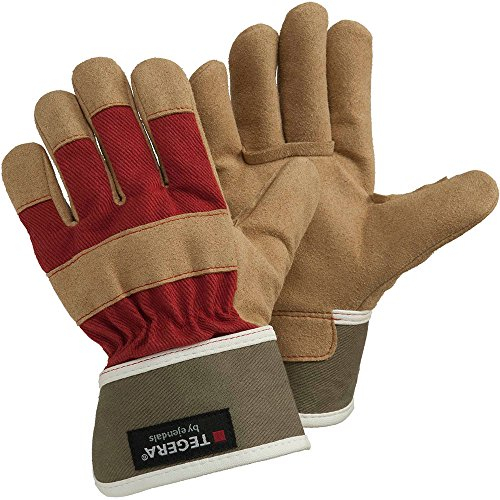 Ejendals Handschuh Tegera 90088 aus Synthetikleder, Größe 4, 1 Stück, braun/rot, 90088-4