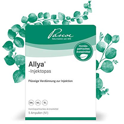 Pascoe® Allya-Injektopas - 5x5 ml | Registriertes homöopathisches Arzneimittel ohne therapeutische Indikationsangabe, zur Injektion, 5 Ampullen, von Pascoe