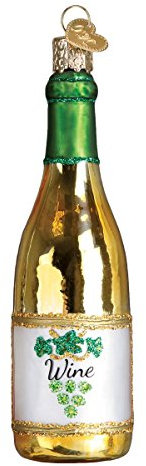 Old World Christmas Adult Beverages Glass Blown Ornaments for Christmas Tree White Wine