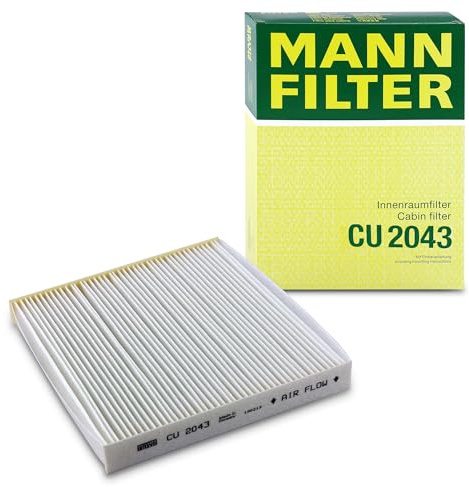 MANN-FILTER, CU 2043 Cabin Air Filter | For Passenger Cars, Dust and Pollen Filtration, Improved Air Quality, Interior Air Protection, True OE Engineering