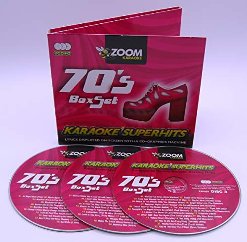Zoom Karaoke CD+G - 70s Seventies Superhits - Triple CD+G Karaoke Pack