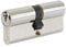 Yale P-ED3535-SNP - Candado cilíndrico europeo - 35/35 (80 mm) / 35:10:35 - Acabado de níquel - Seguridad estándar