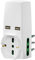 Vimar 0P00333.B Adattatore Universale, S17, 2P17/11, Due USB, Bianco