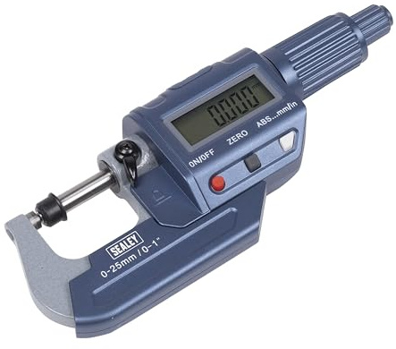 Sealey AK9635D Digital External Micrometer, 0mm-25mm