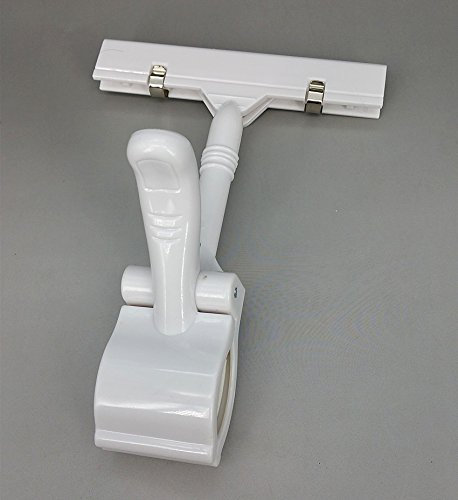 5X Cream White New Plastic Clip On Promotional Price Card Holder for Clothes/Garment Rails