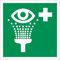 Augenspüleinrichtung Rettungszeichen Rettungswegschild Schild Nachleuchtend ASR A1.3 150 x 150 mm